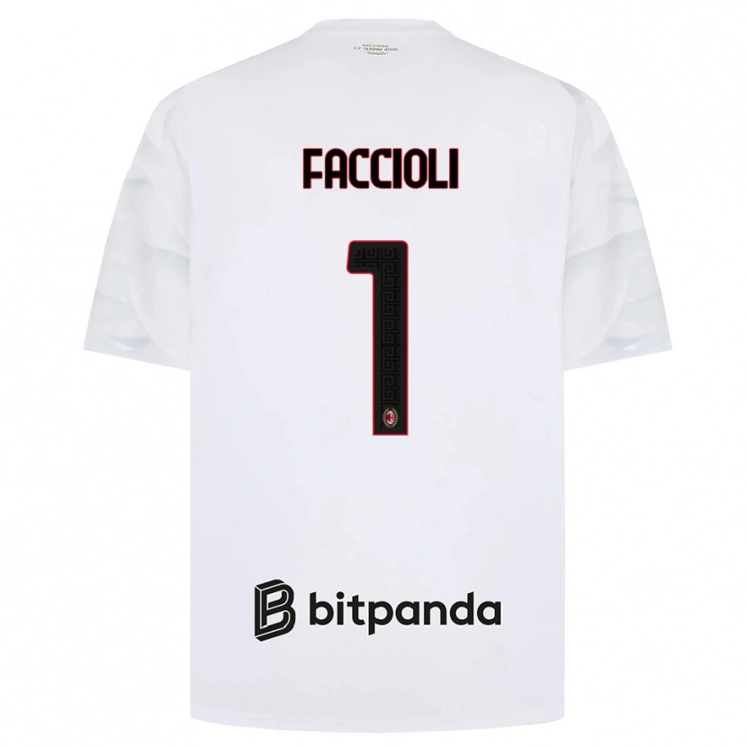 Danxen Dames Pietro Faccioli #1 Wit Rood Zwart Uitshirt Uittenue 2026/27 T-Shirt