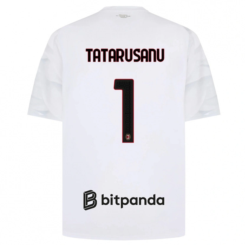 Danxen Dames Ciprian Tatarusanu #1 Wit Rood Zwart Uitshirt Uittenue 2026/27 T-Shirt