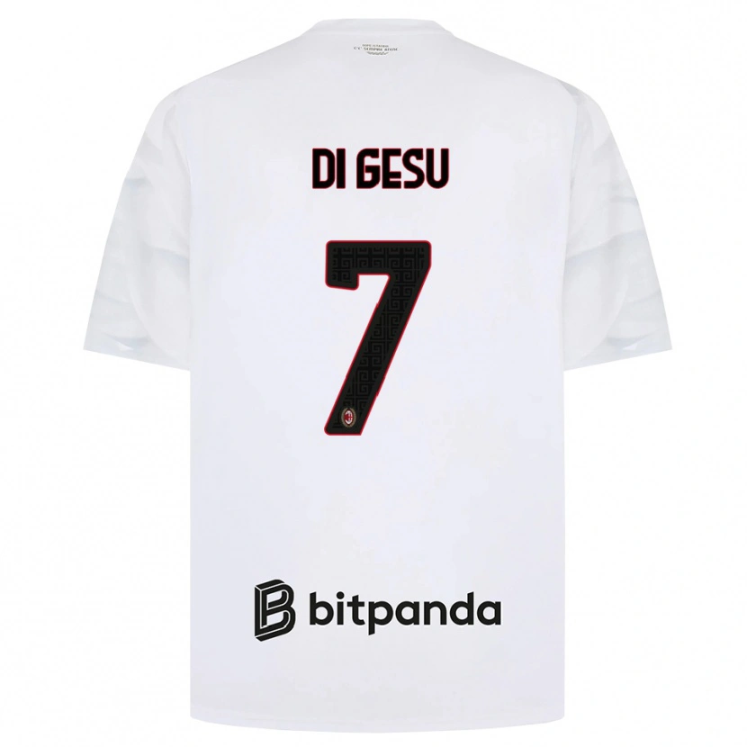 Danxen Dames Enrico Di Gesu #7 Wit Rood Zwart Uitshirt Uittenue 2026/27 T-Shirt