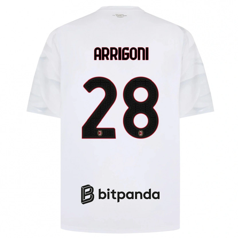 Danxen Dames Giorgia Arrigoni #28 Wit Rood Zwart Uitshirt Uittenue 2026/27 T-Shirt