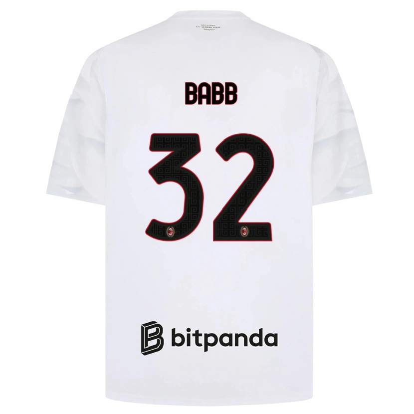 Danxen Dames Selena Delia Babb #32 Wit Rood Zwart Uitshirt Uittenue 2026/27 T-Shirt
