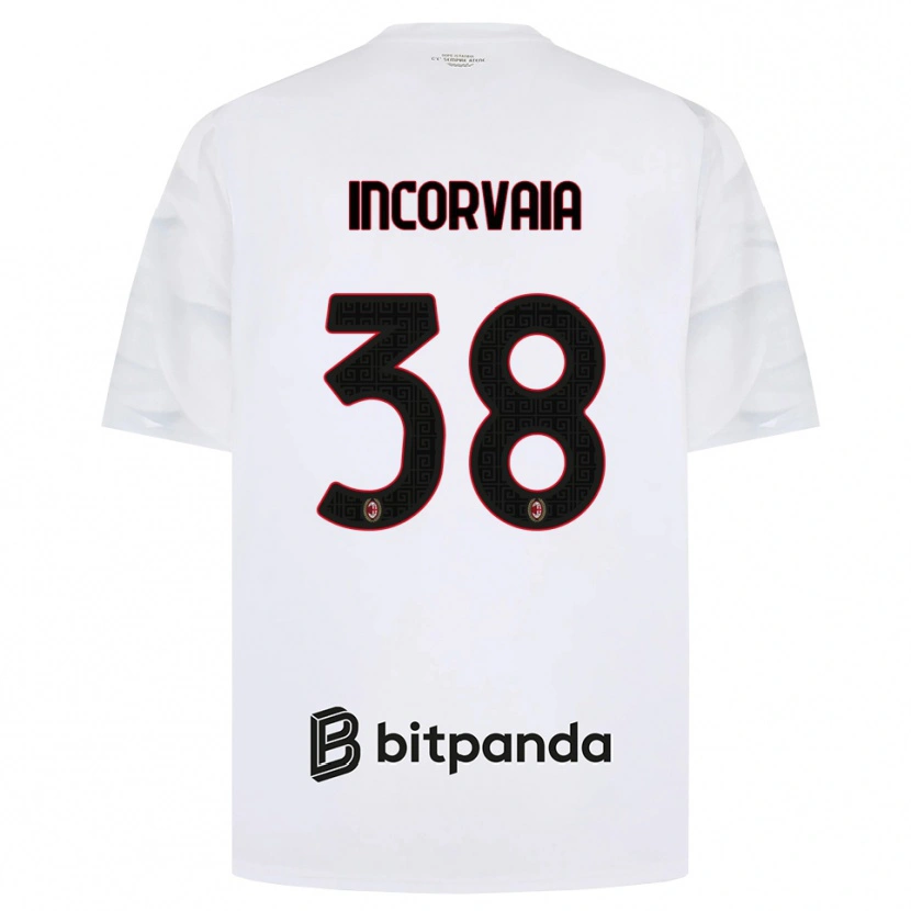 Danxen Dames Giovanni Incorvaia #38 Wit Rood Zwart Uitshirt Uittenue 2026/27 T-Shirt