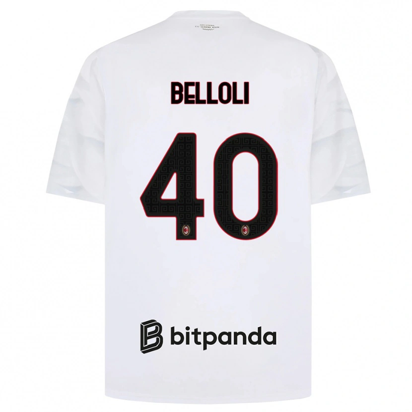 Danxen Dames Sofia Belloli #40 Wit Rood Zwart Uitshirt Uittenue 2026/27 T-Shirt