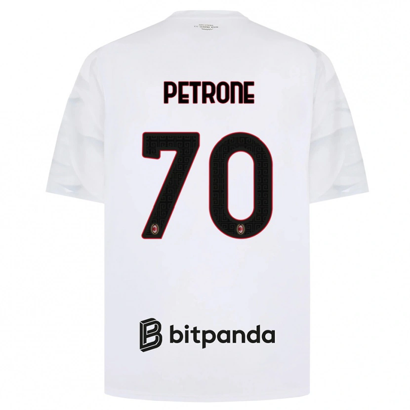 Danxen Dames Daniele Petrone #70 Wit Rood Zwart Uitshirt Uittenue 2026/27 T-Shirt