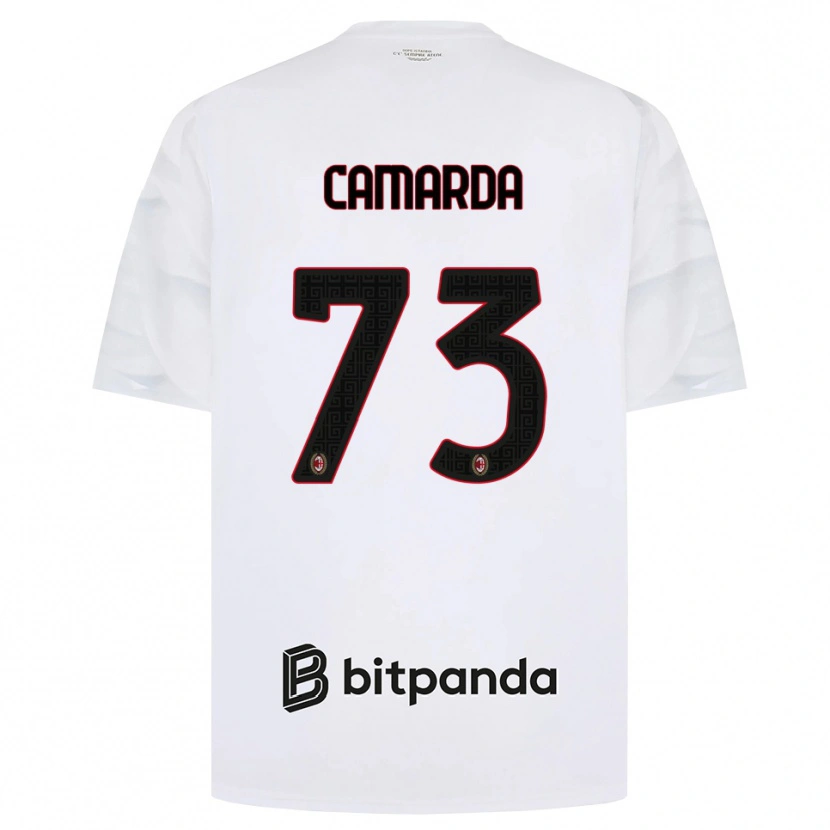 Danxen Dames Francesco Camarda #73 Wit Rood Zwart Uitshirt Uittenue 2026/27 T-Shirt
