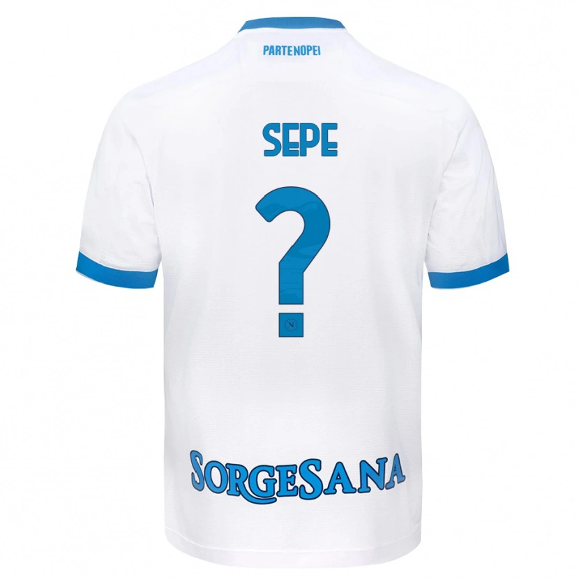 Danxen Dames Mauro Sepe #0 Wit Hemelsblauw Uitshirt Uittenue 2026/27 T-Shirt