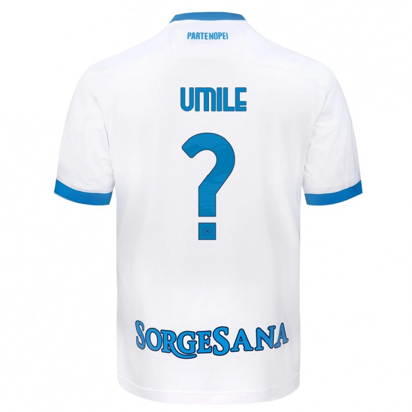 Danxen Dames Bruno Umile #0 Wit Hemelsblauw Uitshirt Uittenue 2026/27 T-Shirt