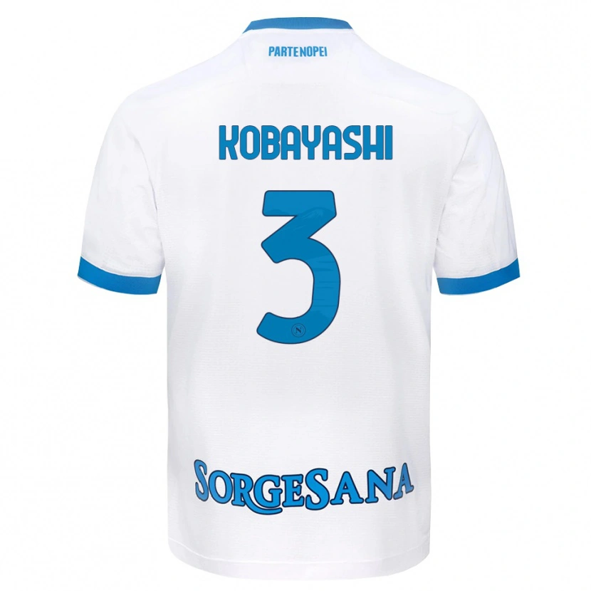 Danxen Dames Miharu Kobayashi #3 Wit Hemelsblauw Uitshirt Uittenue 2026/27 T-Shirt