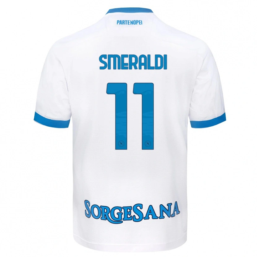 Danxen Dames Andrea Smeraldi #11 Wit Hemelsblauw Uitshirt Uittenue 2026/27 T-Shirt