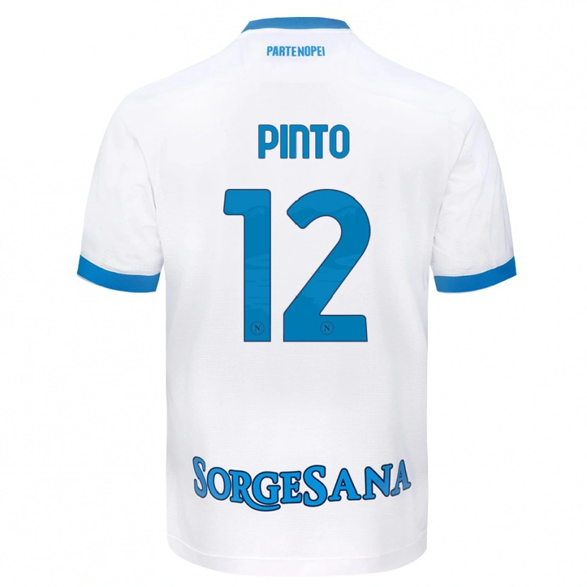 Danxen Dames Ciro Pinto #12 Wit Hemelsblauw Uitshirt Uittenue 2026/27 T-Shirt
