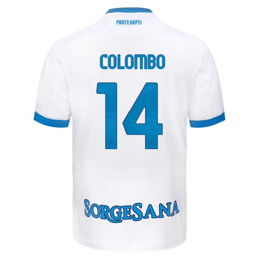Danxen Dames Sofia Colombo #14 Wit Hemelsblauw Uitshirt Uittenue 2026/27 T-Shirt