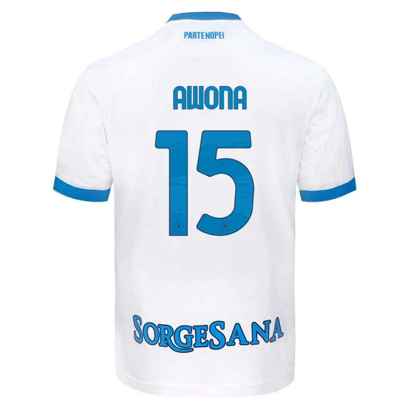 Danxen Dames Aurelle Awona #15 Wit Hemelsblauw Uitshirt Uittenue 2026/27 T-Shirt