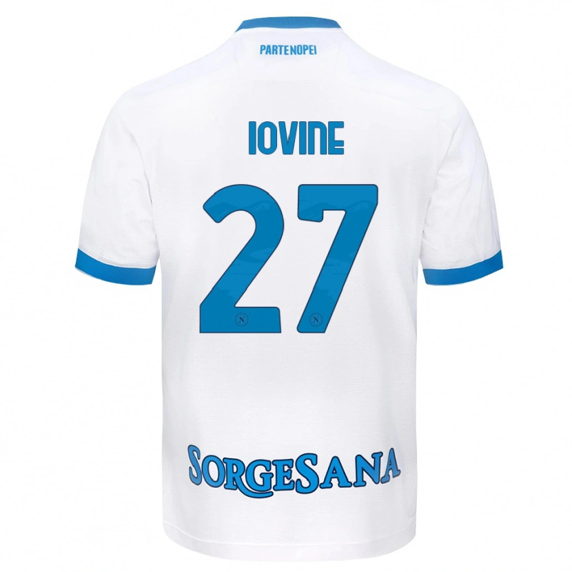 Danxen Dames Andrea Iovine #27 Wit Hemelsblauw Uitshirt Uittenue 2026/27 T-Shirt