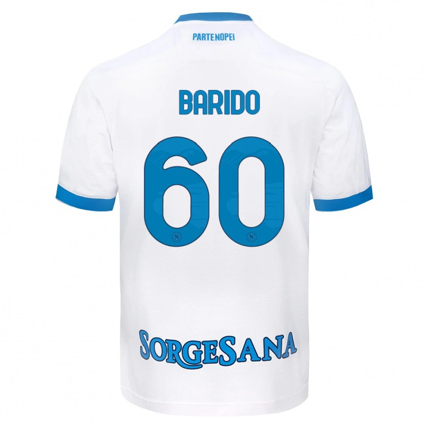 Danxen Dames Francisco Baridó #60 Wit Hemelsblauw Uitshirt Uittenue 2026/27 T-Shirt