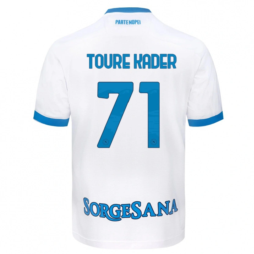 Danxen Dames Aziz Toure Kader #71 Wit Hemelsblauw Uitshirt Uittenue 2026/27 T-Shirt
