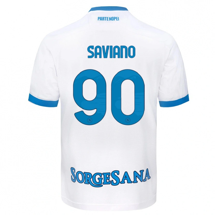 Danxen Dames Raffaele Saviano #90 Wit Hemelsblauw Uitshirt Uittenue 2026/27 T-Shirt