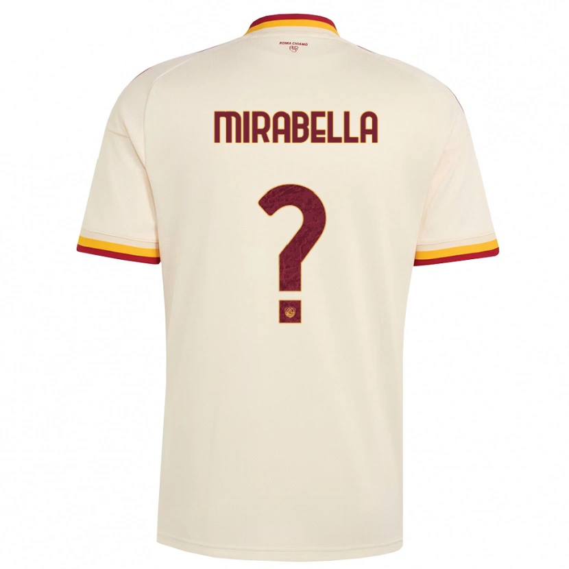 Danxen Dames Mattia Mirabella #0 Champagne Rood Geel Uitshirt Uittenue 2026/27 T-Shirt