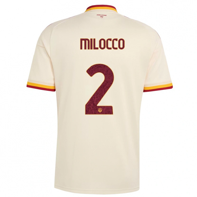 Danxen Dames Matias Milocco #2 Champagne Rood Geel Uitshirt Uittenue 2026/27 T-Shirt