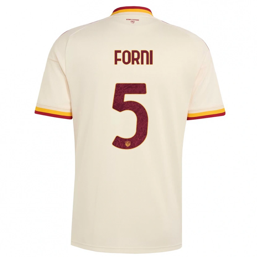 Danxen Dames Matteo Forni #5 Champagne Rood Geel Uitshirt Uittenue 2026/27 T-Shirt