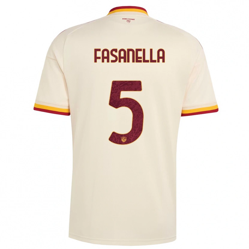 Danxen Dames Rafael Fasanella #5 Champagne Rood Geel Uitshirt Uittenue 2026/27 T-Shirt