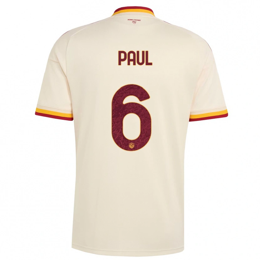 Danxen Dames Daniele Paul #6 Champagne Rood Geel Uitshirt Uittenue 2026/27 T-Shirt