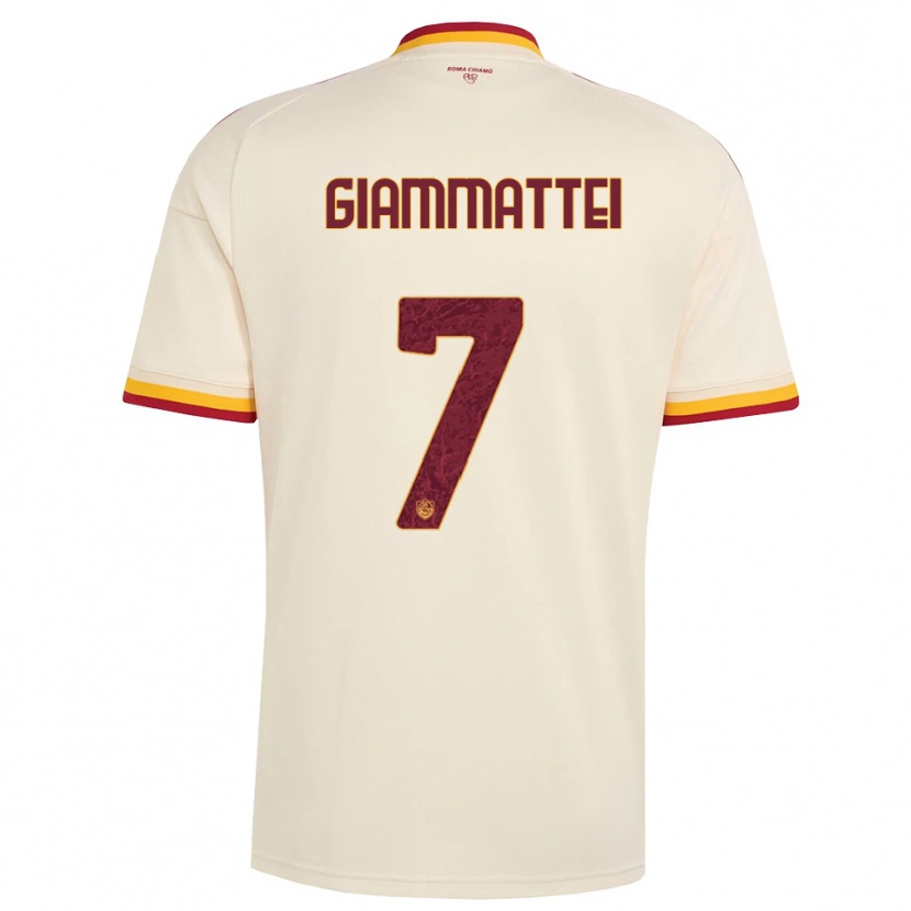 Danxen Dames Gioele Giammattei #7 Champagne Rood Geel Uitshirt Uittenue 2026/27 T-Shirt