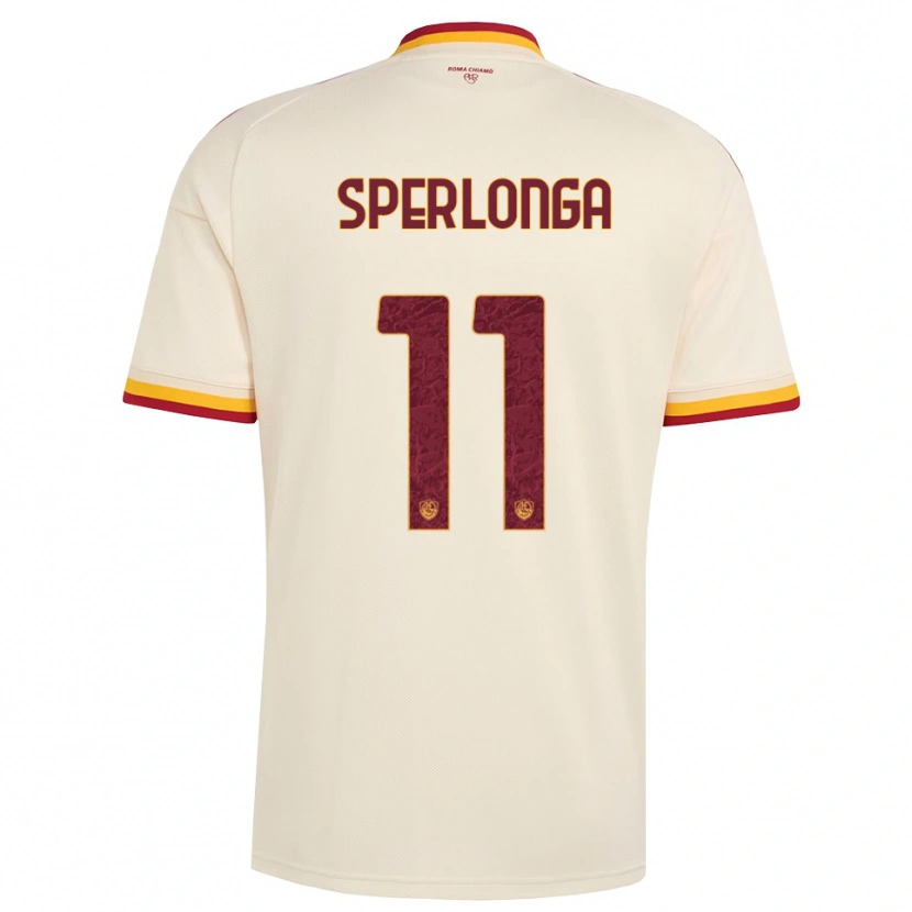 Danxen Dames Omar Sperlonga #11 Champagne Rood Geel Uitshirt Uittenue 2026/27 T-Shirt