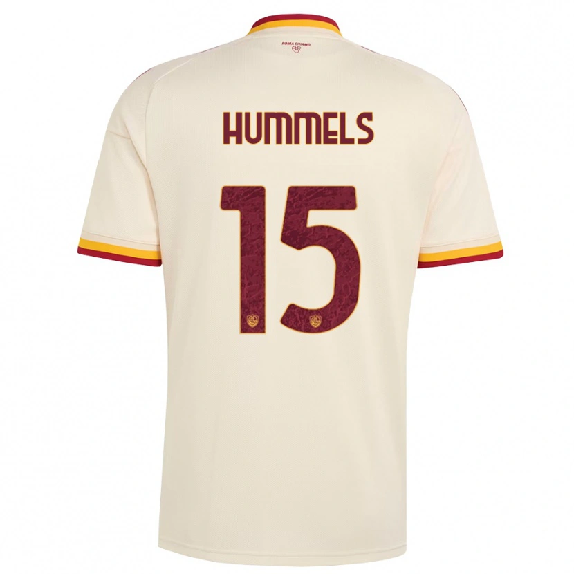 Danxen Dames Mats Hummels #15 Champagne Rood Geel Uitshirt Uittenue 2026/27 T-Shirt