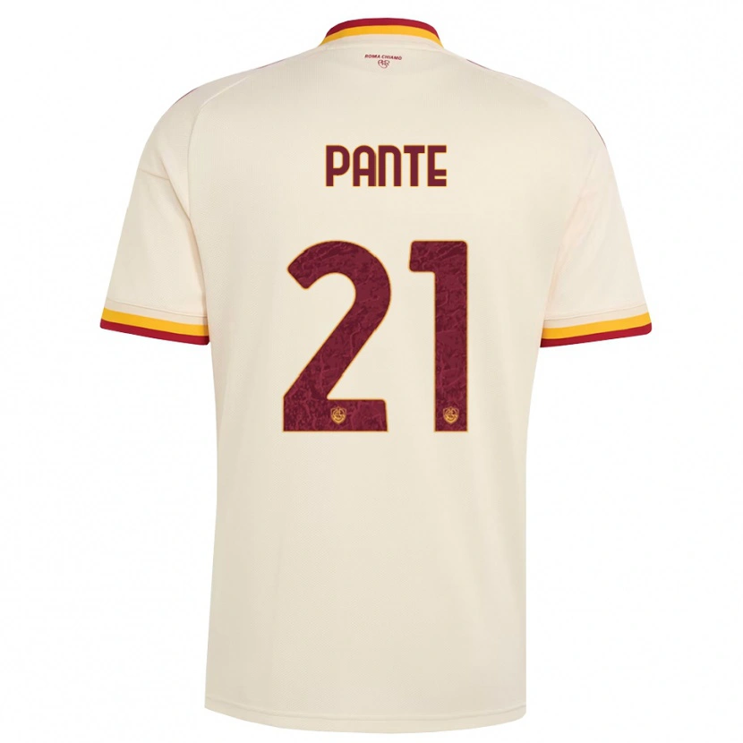 Danxen Dames Mia Tecla Christina Pante #21 Champagne Rood Geel Uitshirt Uittenue 2026/27 T-Shirt