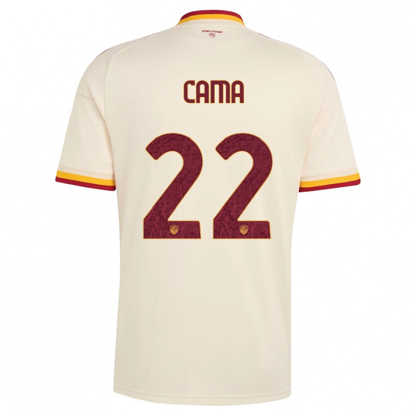 Danxen Dames Cristian Cama #22 Champagne Rood Geel Uitshirt Uittenue 2026/27 T-Shirt