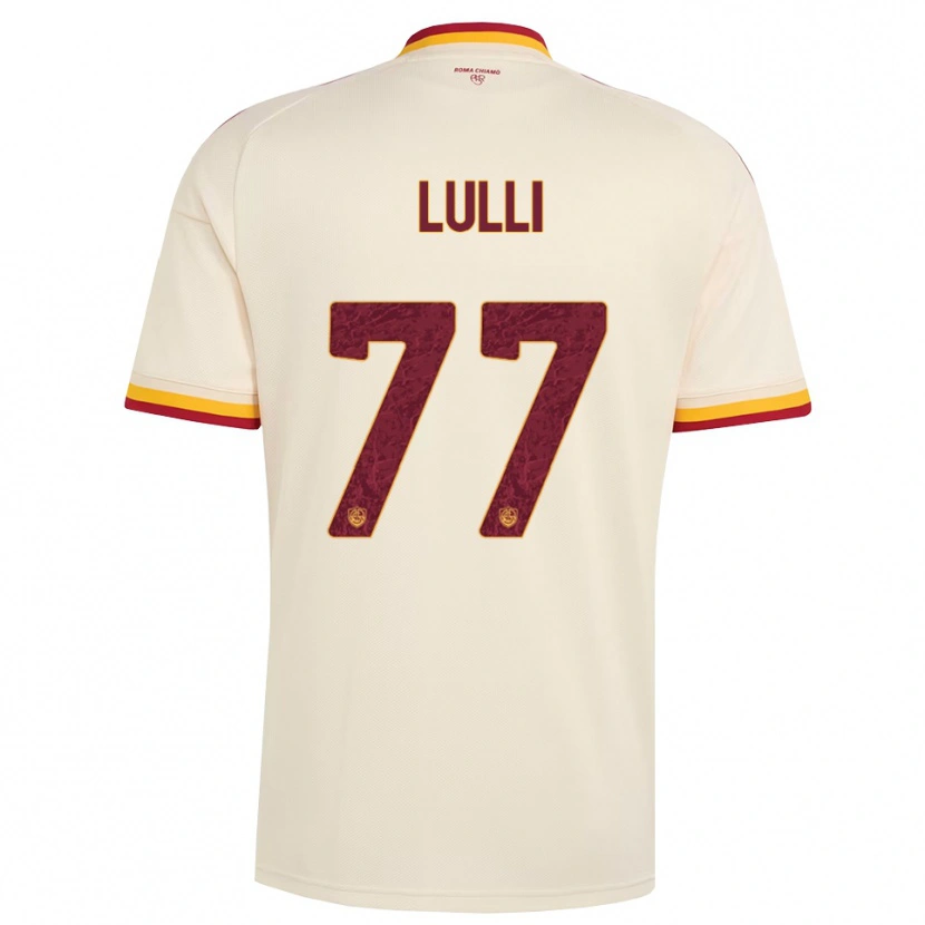 Danxen Dames Emanuele Lulli #77 Champagne Rood Geel Uitshirt Uittenue 2026/27 T-Shirt