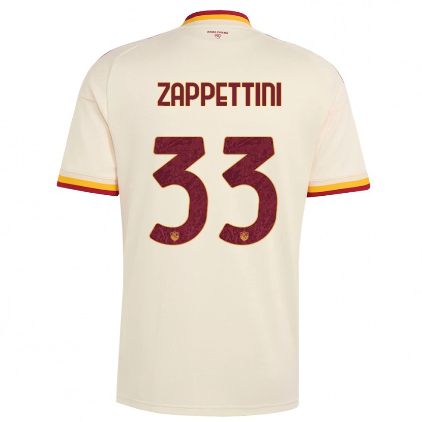 Danxen Dames Sara Zappettini #33 Champagne Rood Geel Uitshirt Uittenue 2026/27 T-Shirt