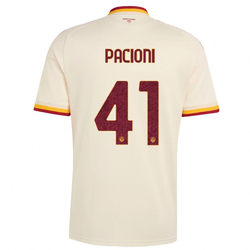 Danxen Dames Eleonora Pacioni #41 Champagne Rood Geel Uitshirt Uittenue 2026/27 T-Shirt