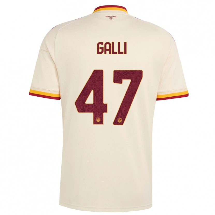 Danxen Dames Giulia Galli #47 Champagne Rood Geel Uitshirt Uittenue 2026/27 T-Shirt