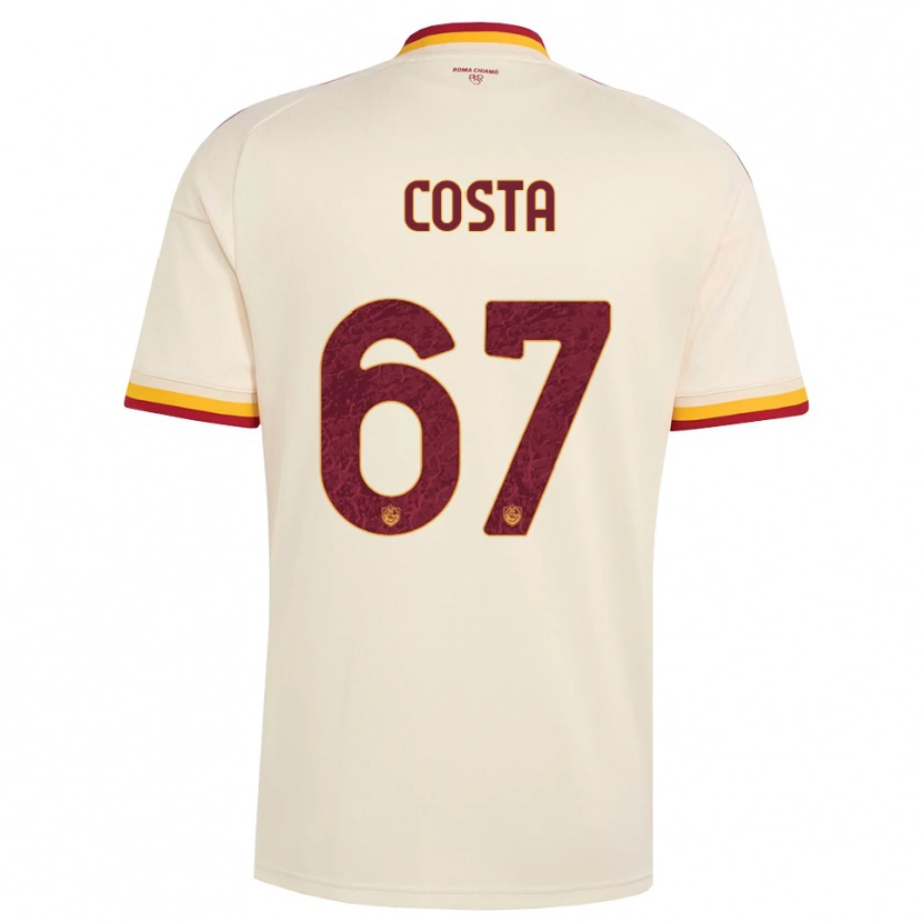 Danxen Dames João Costa #67 Champagne Rood Geel Uitshirt Uittenue 2026/27 T-Shirt