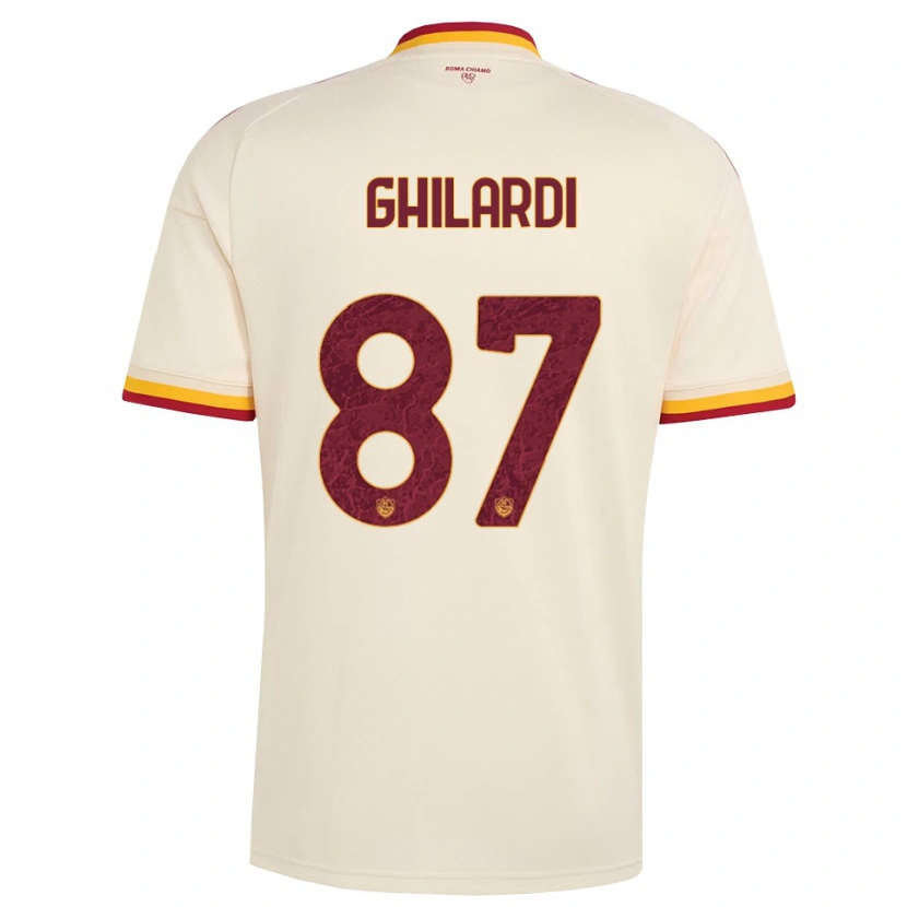 Danxen Dames Daniele Ghilardi #87 Champagne Rood Geel Uitshirt Uittenue 2026/27 T-Shirt