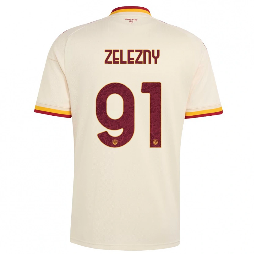 Danxen Dames Radoslaw Zelezny #91 Champagne Rood Geel Uitshirt Uittenue 2026/27 T-Shirt
