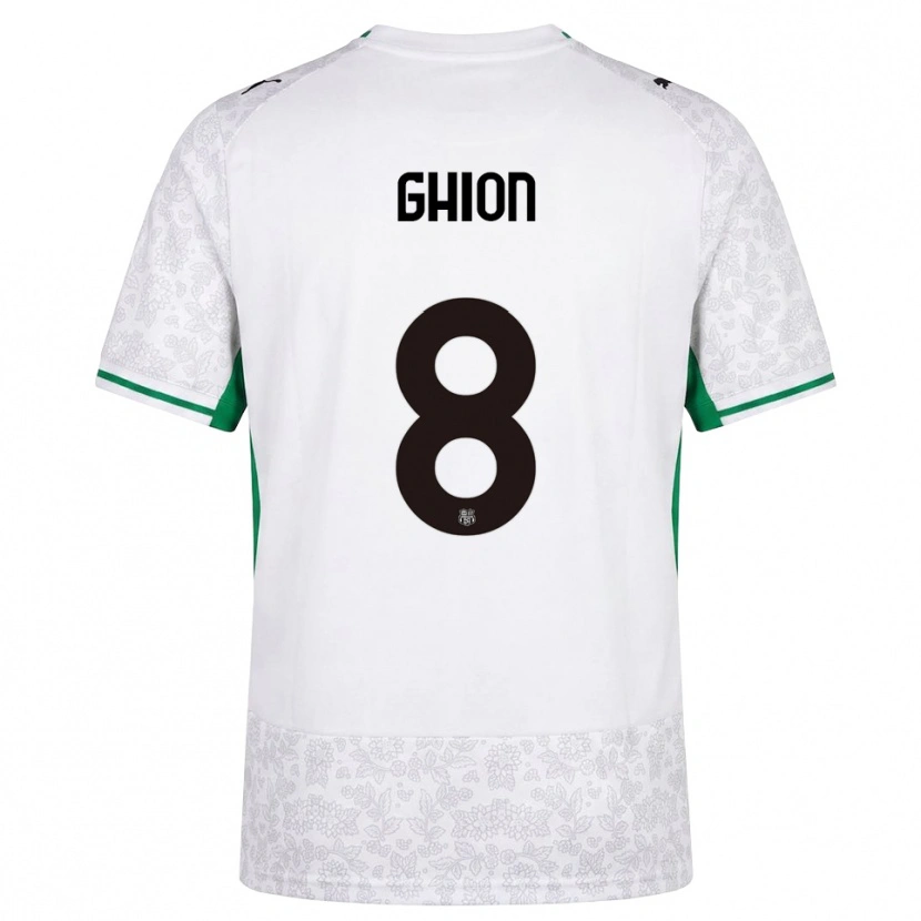 Danxen Dames Andrea Ghion #8 Wit Zwart Groen Uitshirt Uittenue 2026/27 T-Shirt