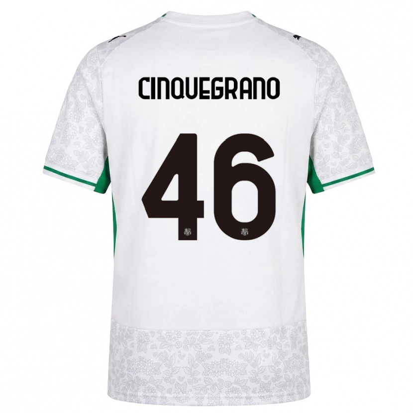 Danxen Dames Simone Cinquegrano #46 Wit Zwart Groen Uitshirt Uittenue 2026/27 T-Shirt
