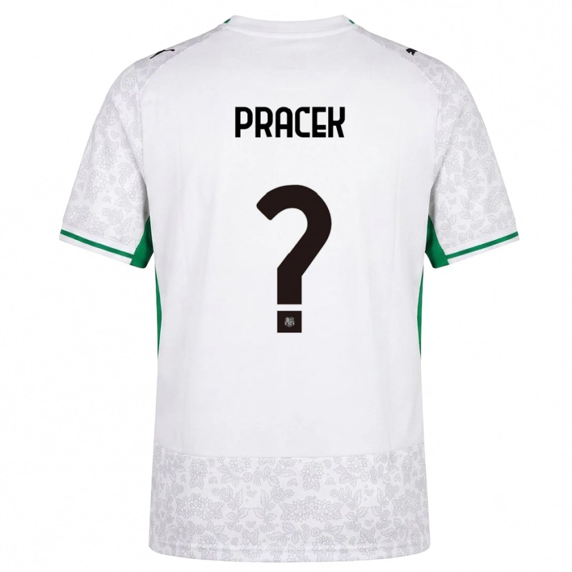 Danxen Dames Lorenzo Pracek #0 Wit Zwart Groen Uitshirt Uittenue 2026/27 T-Shirt