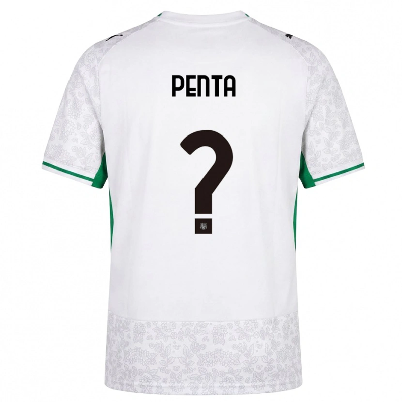 Danxen Dames Mattia Penta #0 Wit Zwart Groen Uitshirt Uittenue 2026/27 T-Shirt