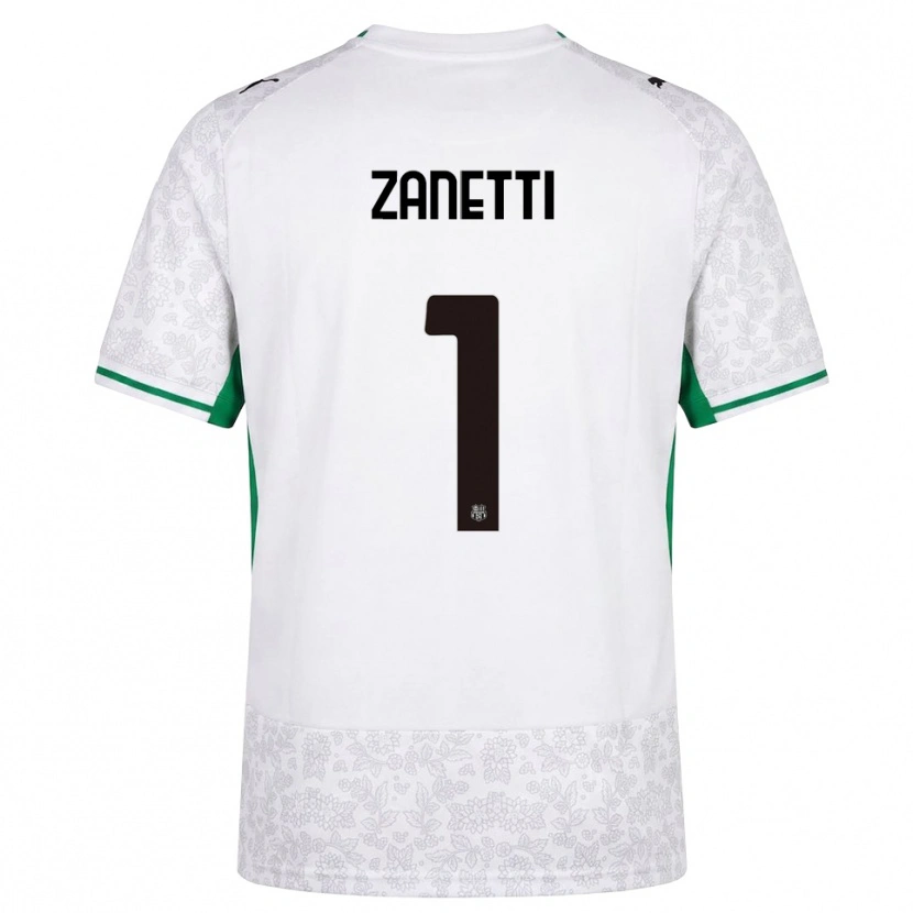 Danxen Dames Ercole Zanetti #1 Wit Zwart Groen Uitshirt Uittenue 2026/27 T-Shirt