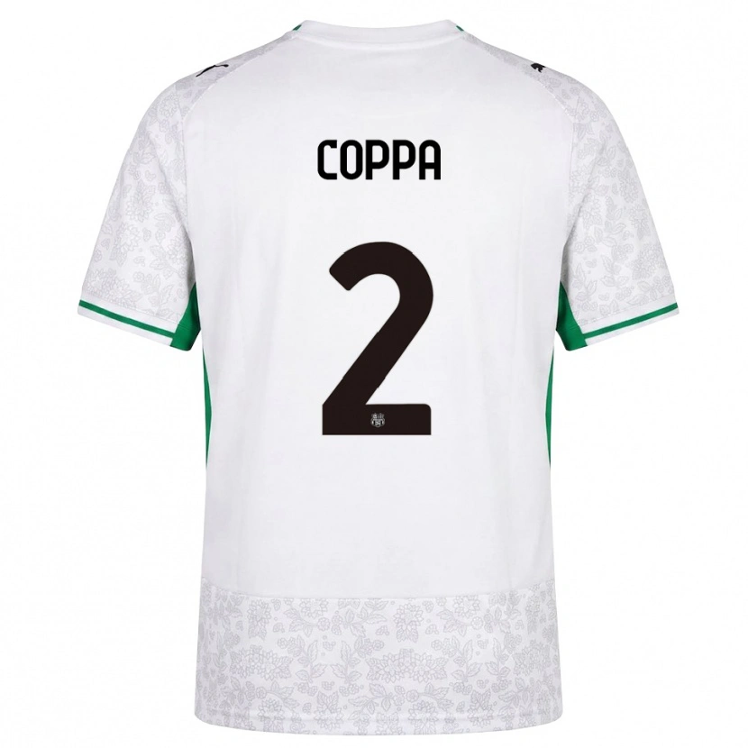Danxen Dames Samuele Coppa #2 Wit Zwart Groen Uitshirt Uittenue 2026/27 T-Shirt