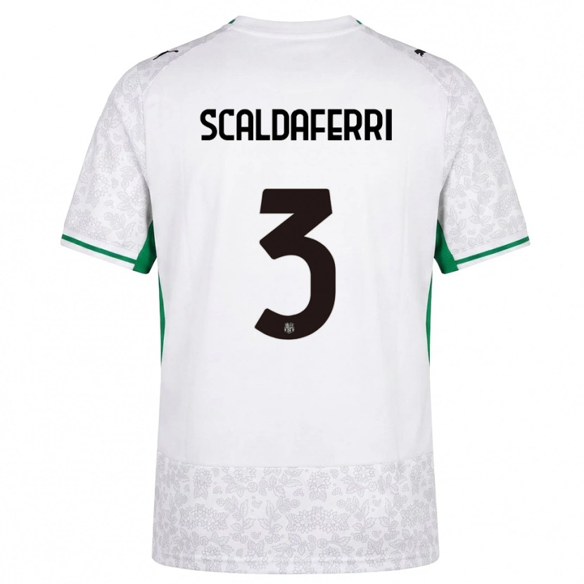 Danxen Dames Andrea Scaldaferri #3 Wit Zwart Groen Uitshirt Uittenue 2026/27 T-Shirt