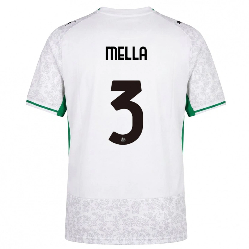 Danxen Dames Sara Mella #3 Wit Zwart Groen Uitshirt Uittenue 2026/27 T-Shirt