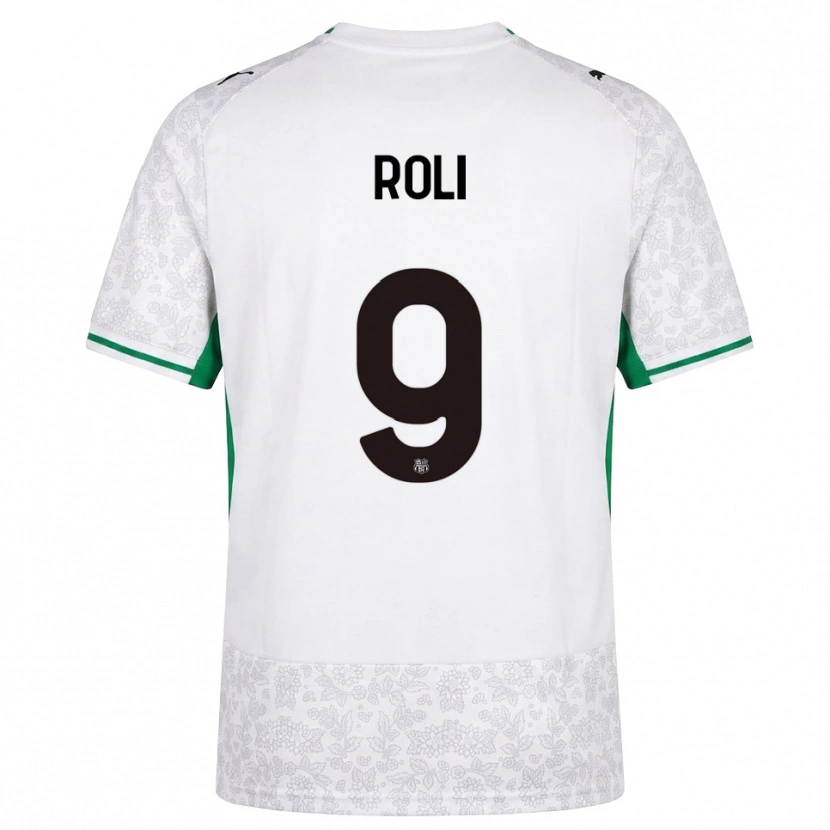 Danxen Dames Riccardo Roli #9 Wit Zwart Groen Uitshirt Uittenue 2026/27 T-Shirt