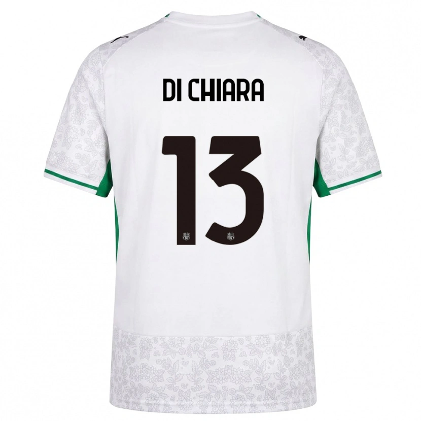 Danxen Dames Crescenzo Di Chiara #13 Wit Zwart Groen Uitshirt Uittenue 2026/27 T-Shirt