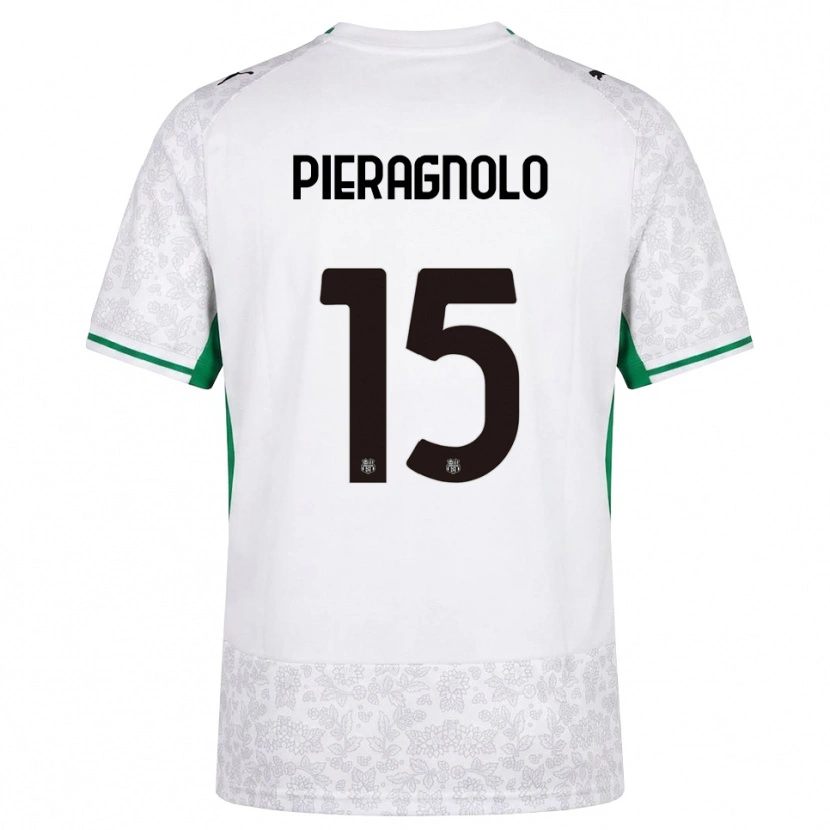 Danxen Dames Edoardo Pieragnolo #15 Wit Zwart Groen Uitshirt Uittenue 2026/27 T-Shirt