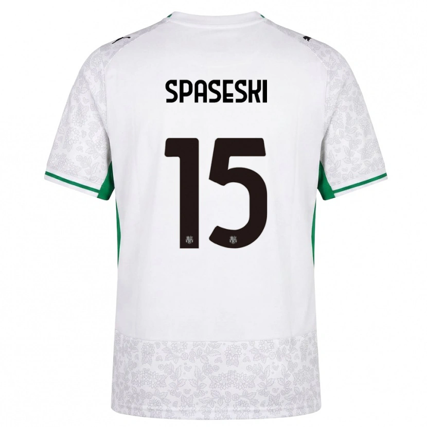 Danxen Dames Dejan Spaseski #15 Wit Zwart Groen Uitshirt Uittenue 2026/27 T-Shirt