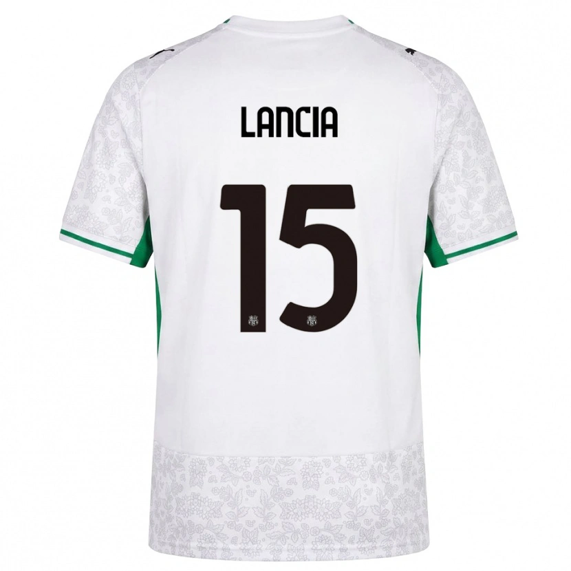 Danxen Dames Filippo Lancia #15 Wit Zwart Groen Uitshirt Uittenue 2026/27 T-Shirt